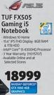 Asus Tuf FX505 Gaming i5 Notebook