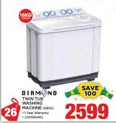 Diamond 16KG Twin Tub Washing Machine XPB150