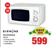 Diamond 20Ltr 700 Watts Microwave DM020