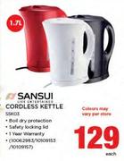 Sansui 1.7Ltr Cordless Kettle SSK03-Each