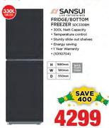 Sansui 330Ltr Fridge/ Bottom Freezer SDC330BM