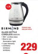 Diamond 1.7Ltr Cordless Kettle DGKC170
