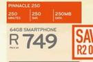Apple iPhone 8 64GB Smartphone LTE Advanced-On Pinnacle 250