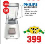 Philips 1.25Ltr 350 Watts Jug Blender HR2056