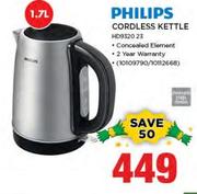 Philips 1.7Ltr Cordless Kettle HD932023