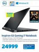 Dell Inspiron G5 Gaming i7 Notebook