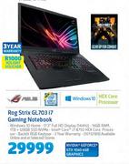 Asus Rog Strix GL703 i7 Gaming Notebook