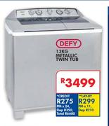 Defy 13Kg Metallic Twin Tub