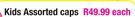 Kids Assorted Caps-Each
