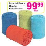 Assorted Fleece Throws-Each