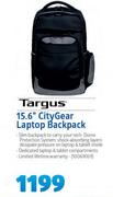 Targus 15.6” City Gear Laptop Backpack