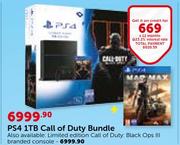 PS4 1TB Call Of Duty Bundle