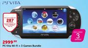 PS Vita Wi-Fi+ 3 Games Bundle