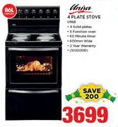 Univa 86Ltr 4 Plate Stove U116B