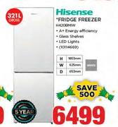 Hisense 321Ltr White Fridge Freezer H420BMIW