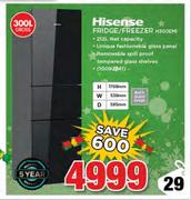 Hisense 300Ltr Fridge/ Freezer H300EMI