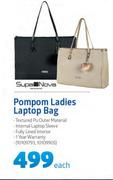 Supa Nova Pompom Ladies Laptop Bag-Each