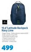 Volkano 15.6” Latitude Backpack Navy Lime