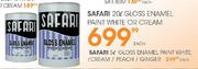 Safari 20ltr Gloss Enamel Paint White Or Cream Each