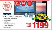 Neon 7" + 7" Tablets NQT-73GIQ-Both For