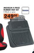 Michelin 4 Piece Rubber Mat Set  Black Or Grey.