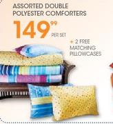Assorted Double Polyester Comforters-Per Set