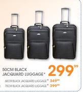 50cm Black Jacquard Luggage