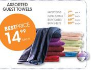 Assorted Guest Towels Each