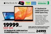 Apple 13” MacBook Air 1.6GHz Intel Core i5 256GB Space Grey-Each