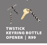 True Utility Twstick Keyring Bottle Opener-Each
