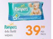 Pampers 64s Refill Wipes-Per Pack