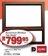 Aluminium Window Top Hung 900x900mm
