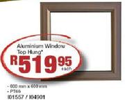 Aluminium Window Top Hung 600x600mm