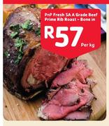 PnP Fresh SA A Grade Beef Prime Rib Roast Bone In-Per Kg