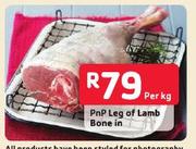 PnP Leg Of Lamb Bone In-Per Kg