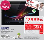 Sony Experia Tablet Z Black + Free Business Day Subscription