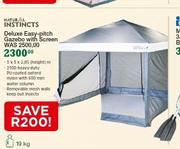 Deluxe Easy-Pitch Gazebo With Screen
