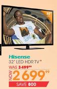 Hisense 32" LED HDR TV