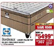 Sealy Bordeaux Do-Not-Turn Queen Bedset
