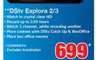 DSTV Explora 2/3 Excludes Installation