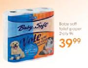 Baby Soft Toilet Paper 2-Ply-9s