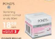 Pond's Vanishing Cream Normal or Oily-50ml Each