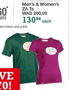 Men's & Women's ZA Ts-Each
