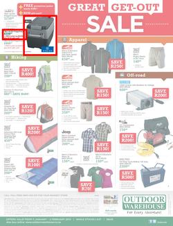 Outdoor Warehouse : Great Get-Out Sale (11 Jan - 2 Feb 2014), page 2