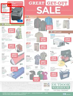Outdoor Warehouse : Great Get-Out Sale (11 Jan - 2 Feb 2014), page 2