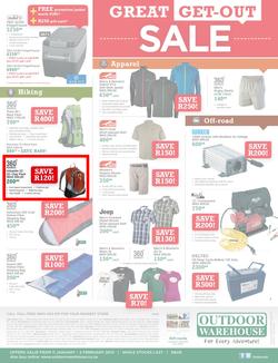 Outdoor Warehouse : Great Get-Out Sale (11 Jan - 2 Feb 2014), page 2