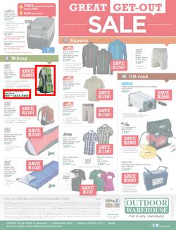 Outdoor Warehouse : Great Get-Out Sale (11 Jan - 2 Feb 2014), page 2