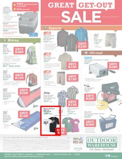 Outdoor Warehouse : Great Get-Out Sale (11 Jan - 2 Feb 2014), page 2