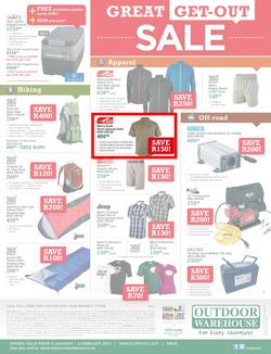 Outdoor Warehouse : Great Get-Out Sale (11 Jan - 2 Feb 2014), page 2