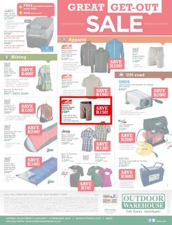 Outdoor Warehouse : Great Get-Out Sale (11 Jan - 2 Feb 2014), page 2